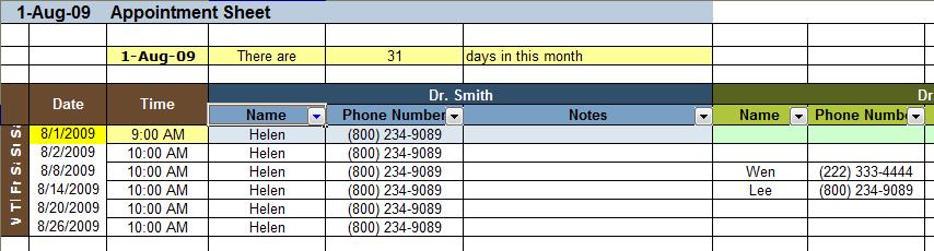 Spreadsheet Templates